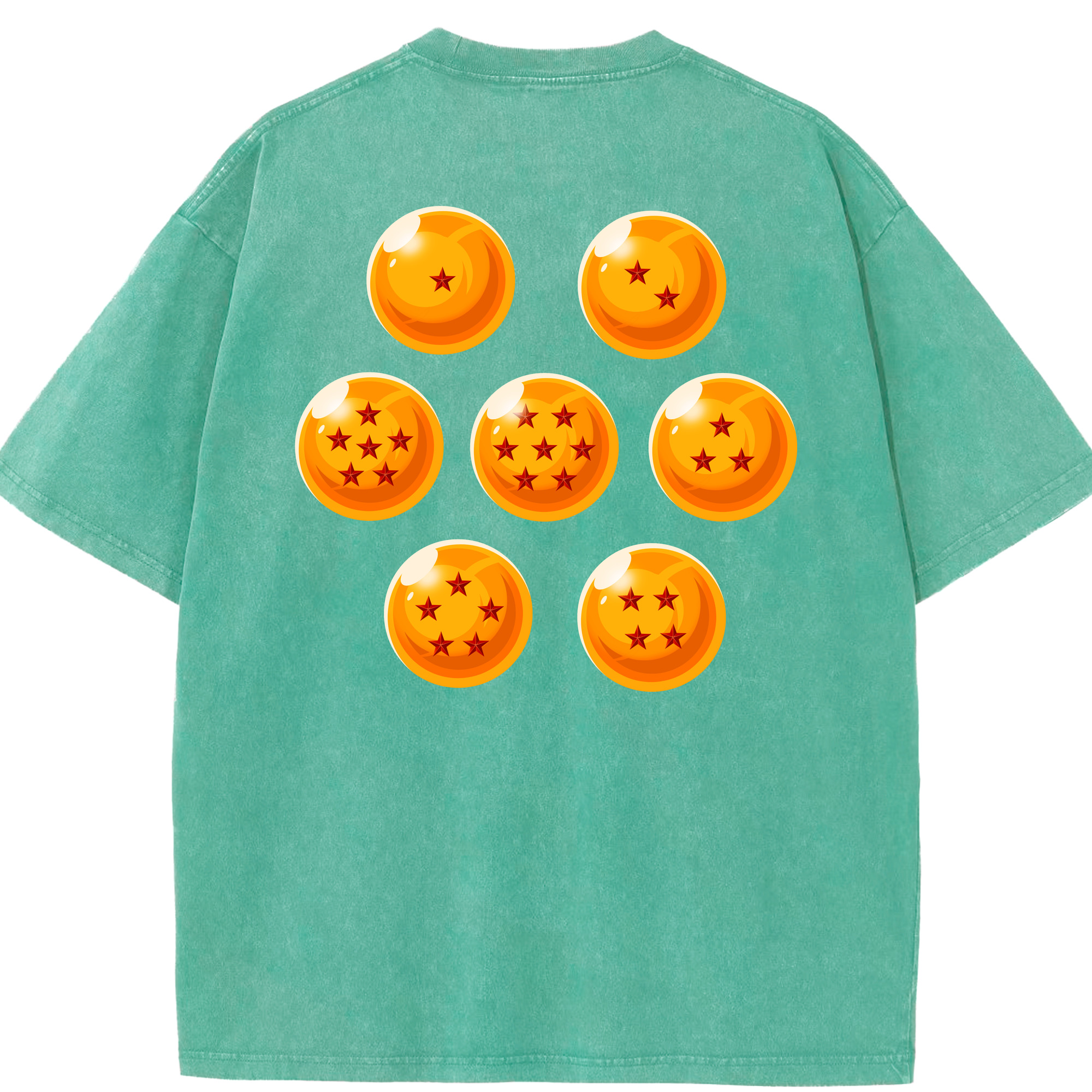 （画像用） ドラゴンボール DRAGON BALL 綿100% ヴィンテージ風 半袖Tシャツ（背面プリント）
